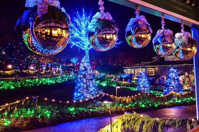 1 hour City Tour & Butchart Gardens: Christmas - Entry included! - Starting at 2:30 pm in downtown Victoria
