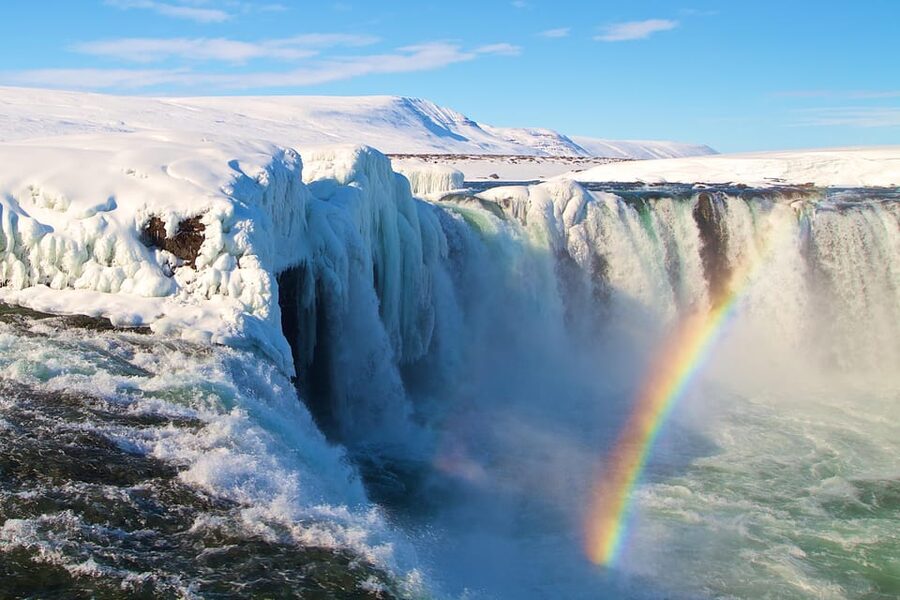 Akureyri Port: Goðafoss and Akureyri Botanical Garden Tour - Goðafoss, the waterfall with the strongest payoff