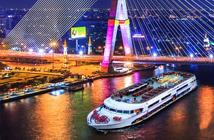Bangkok: 2-Hour Dinner & Shows on White Orchid River Cruise - Check-in and boarding at the Bangkok pier