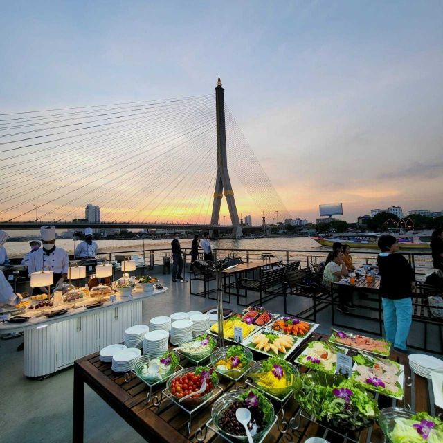 Bangkok: Calypso x White Orchid Cruise with Private Transfer - What to expect from the international buffet