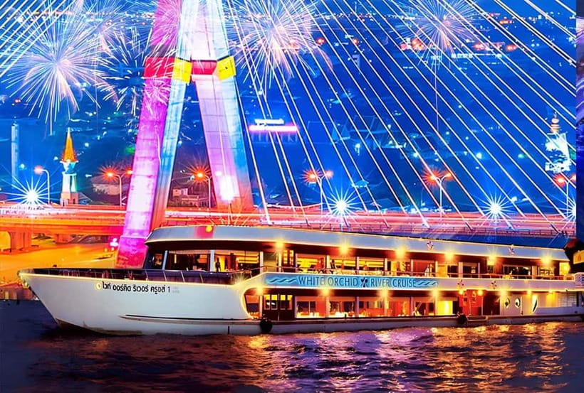 Bangkok: White Orchid Chao Phraya Dinner Cruise free Beer - What the White Orchid cruise is really like