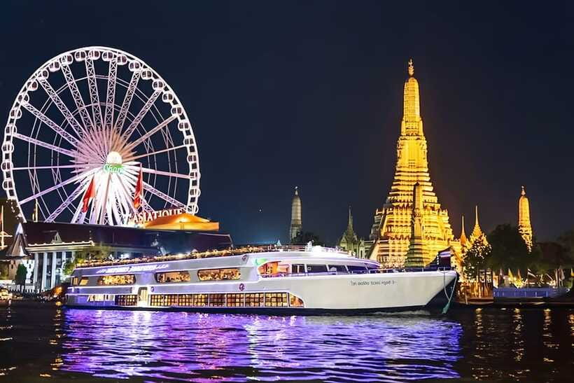 Bangkok: White Orchid Chao Phraya Dinner Cruise free Beer - The two-hour route and its pacing