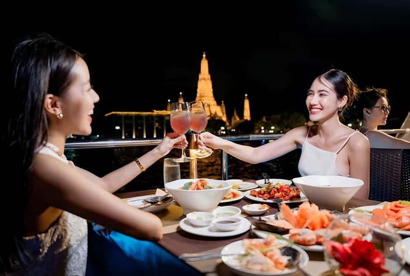 Bangkok: White Orchid Chao Phraya Dinner Cruise free Beer - Choosing between Asiatique and ICONSIAM