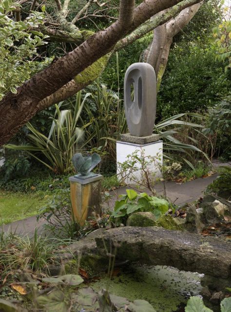 Barbara Hepworth Museum & Sculpture Garden: entry to site. - Upstairs among the paintings and drawings