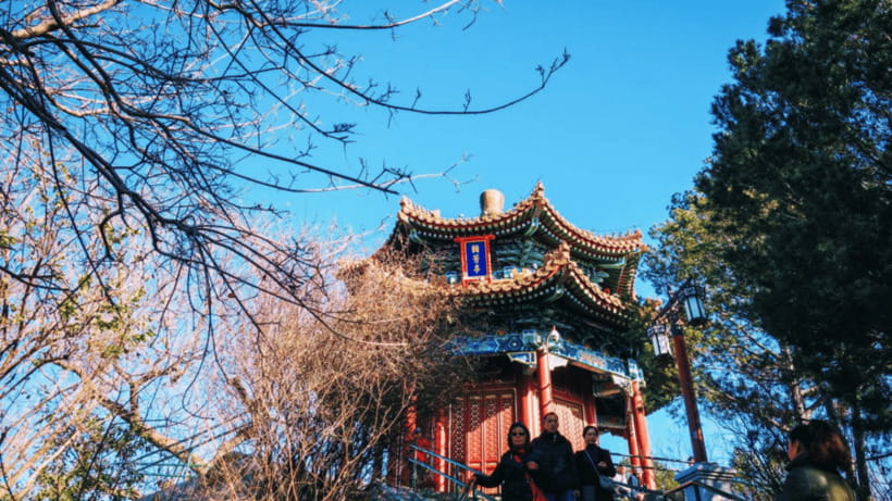 Beijing: JingShan park (palace museum garden) entry ticket - Imperial garden scenery beyond the viewpoint