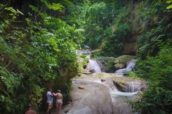 Blue Hole Waterfalls and Rasta Garden from Montego Bay - Calby’s riverside home and garden