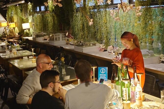 Cherry blossom & Japanese Sake Tasting in Shinjuku - Starting with lighter sake at 15 to 16 percent