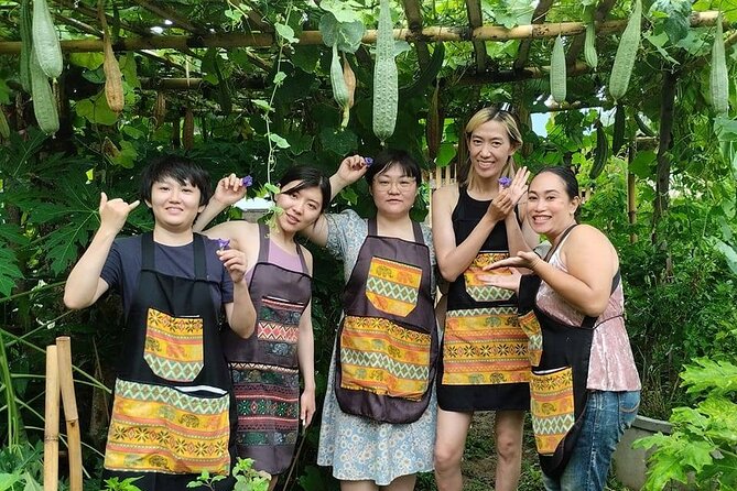 Cooking class in organic garden and local market tour ThaiCottage - Hotel pickup keeps the morning or afternoon simple