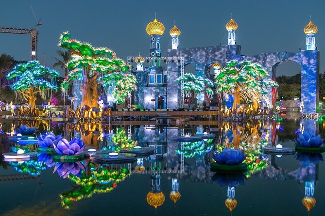 Dubai Garden Glow Tickets with Transport Options - Fantasy Park and the floral designs