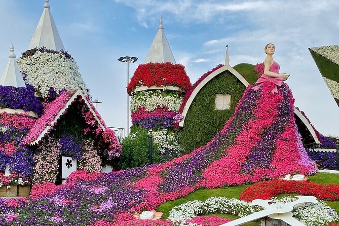 Dubai Miracle Garden Entry Pass with Hotel Pickup and Drop-Off - The flower sculptures that make the visit special