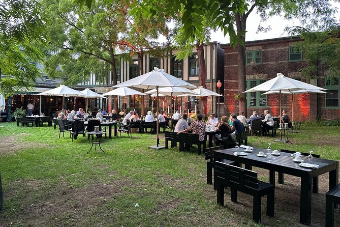 Exclusive Quebec Private Garrison Club Garden BBQ Luncheon - Garden dining, sun, rain, and insects