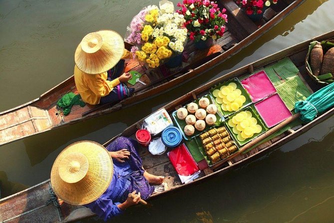 Floating Market - Train Market - Flower Market and China Town - Four Bangkok markets in one long day