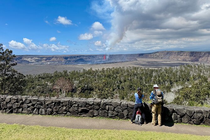 Hilo Shore Excursion: Active Volcano, Lava Tube, Waterfall and Gardens - From Hilo pickup to Kilauea’s volcanic ground