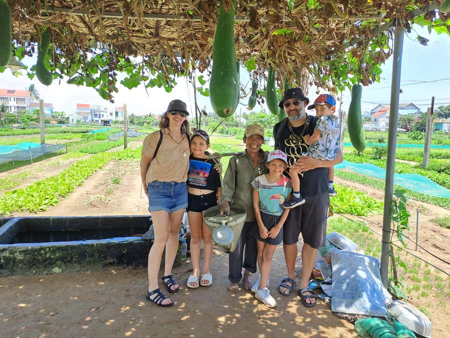 Hoi An Countryside: Biking, basket boat, herb garden, foods - Cam Thanh and the round basket boats