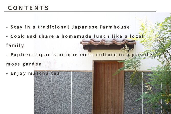 Home Experience: Tea Ceremony & Moss Garden Walk(Day trip) - Leaving Hiroshima for a quieter Japan