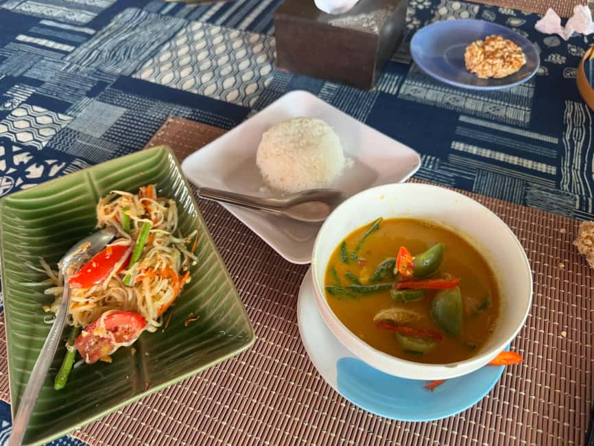 Krabi: Authentic Thai Cooking Class+Thai Herbs Garden Tour - A meal with several courses, not a single demonstration