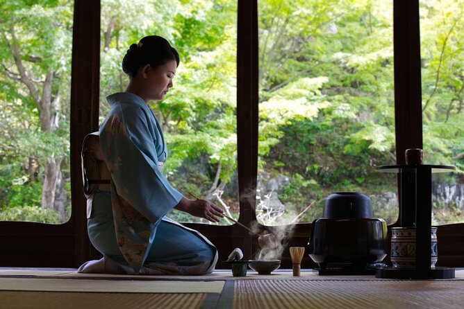 Kyoto Kiyomizu Tea Ceremony with Scenic Garden Views - Sitting, clothing, and practical comfort