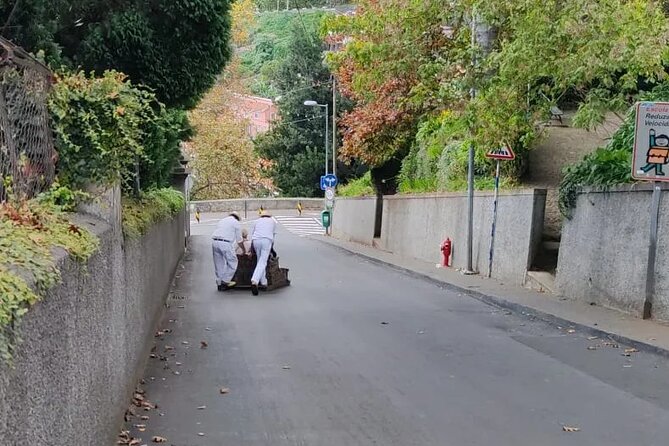 Madeira Highlights: Toboggan, Garden & Cable Car (All-Inclusive) - The Monte toboggan ride down the road