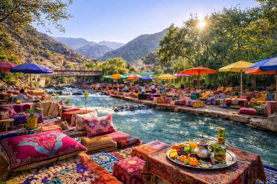 Marrakech: Ourika Valley Full-Day Atlas Mountain Guided Tour - Leaving Marrakech for the Atlas foothills