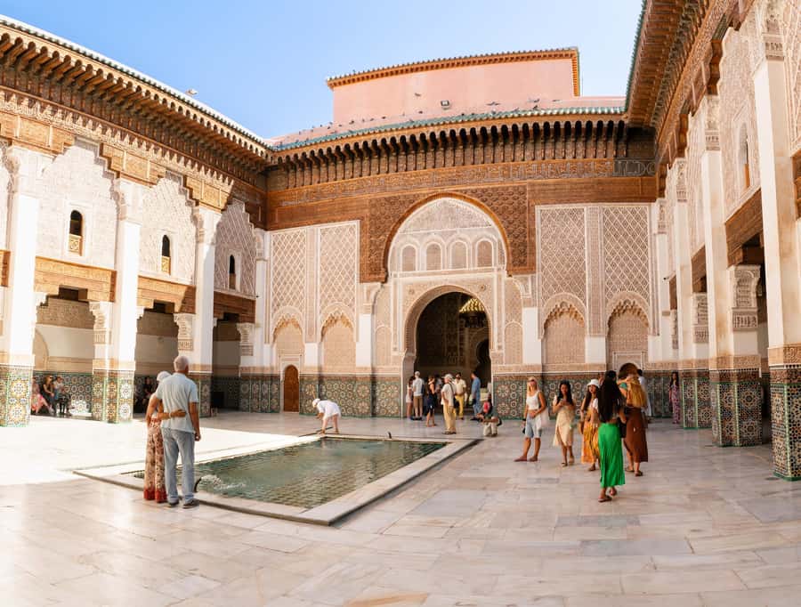 Marrakesh: Bahia Palace, Ben Youssef Medersa & Secret Garden - Bahia Palace and its cool, patterned courtyards
