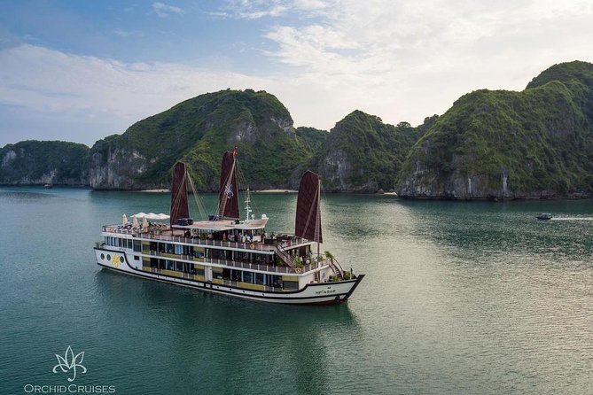 Orchid Cruise Halong Bay 2Days 1Night on 5 Star Cruise - Cruising through Lan Ha Bay and Cai Trap Canal