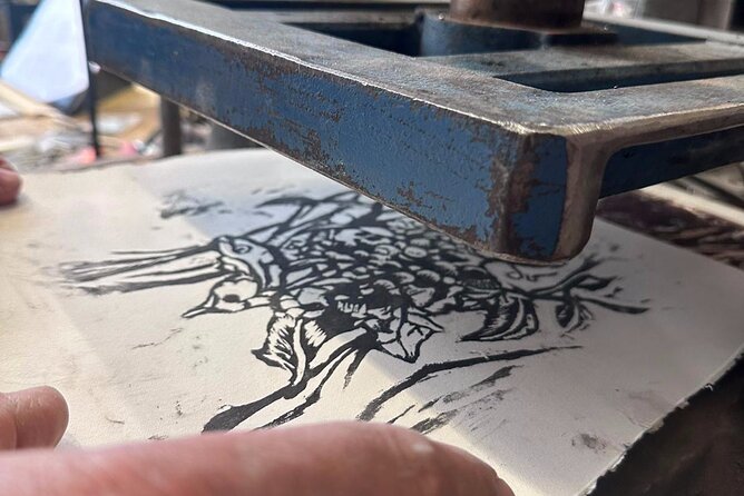 Print on Lake Como silk & paperXylography + Villa Melzi Gardens - What the strongest praise tells you