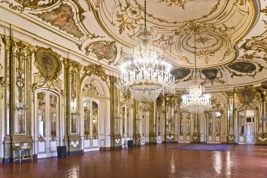 Queluz National Palace & Gardens Ticket - The Throne Room, mirrors, and royal ceremony
