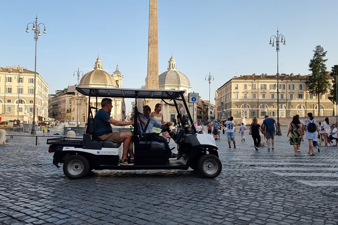 Rome Golf Cart Tour from Villa Borghese Gardens - Ancient Rome from Piazza Colonna to Piazza Venezia