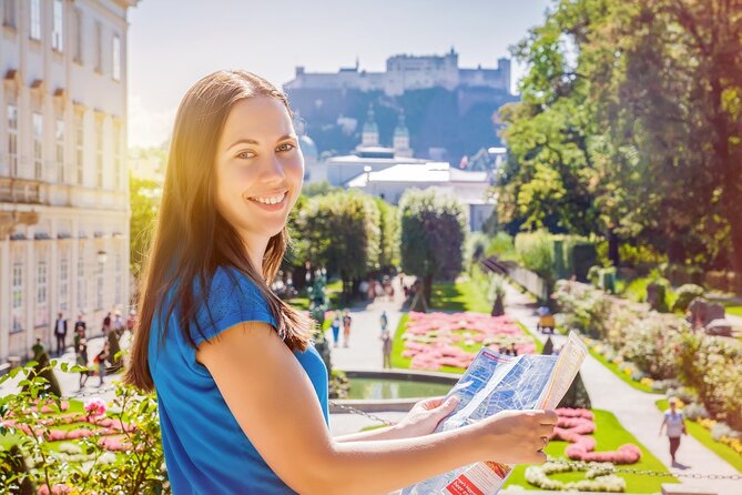 Salzburg Old Town Walking Tour, Mozart, Mirabell Gardens - Kapitelplatz and the fortress view