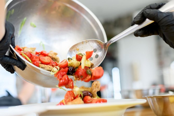 Santorini Farm-to-Table Cooking Class with a Local Chef, Christos - A short garden tour before the cooking starts