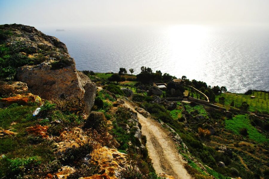 Scenic Tour by Vintage Bus to Buskett Garden & Dingli Cliffs - Dingli Cliffs and the view toward Filfla