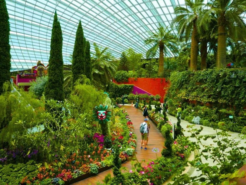 Singapore: Gardens by the Bay & Jurassic World with Pickup - SuperTree Grove and the Garden Rhapsody