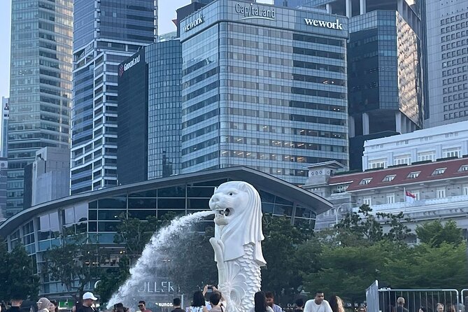 Singapore Half Day City Tour w Skypark and Gardens By The Bay - Fountain of Wealth: a passing glimpse of prosperity