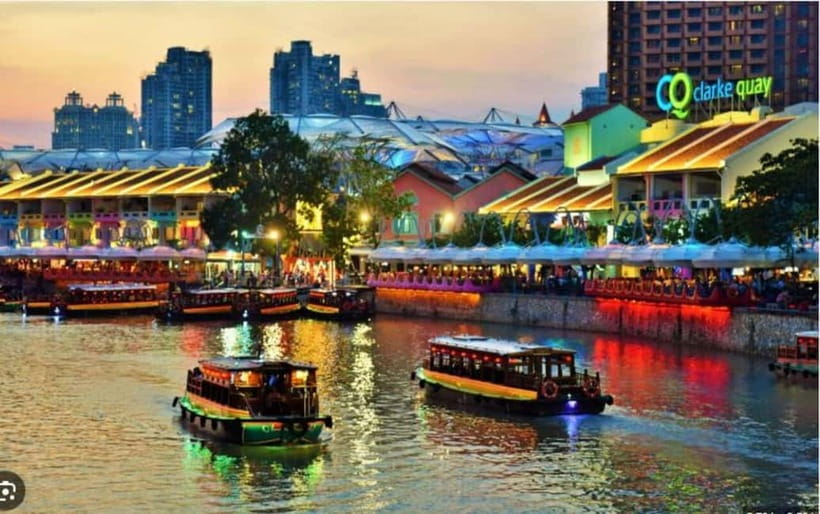 Singapore River Cruise, Spectra & Garden Rhapsody Light Show - Starting with the Singapore River cruise