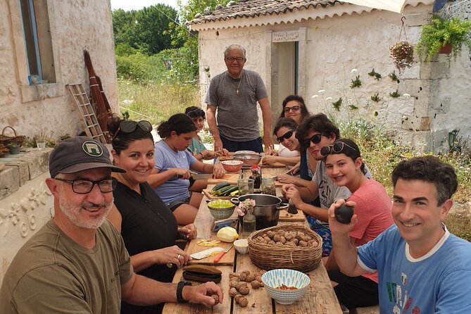 Slowlife Family Farm- Cook with us From Garden to Table Syracuse - Picking vegetables from the organic garden