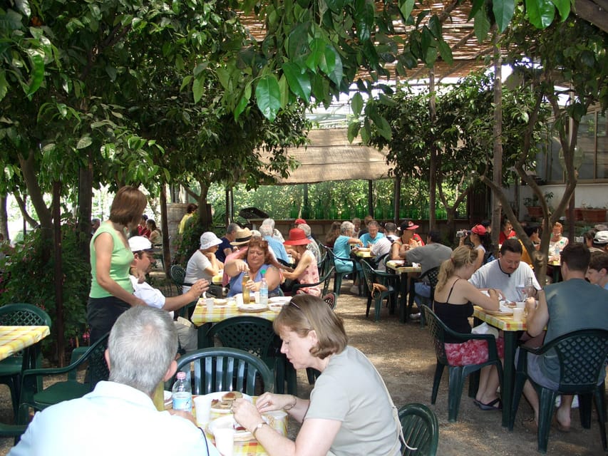 Sorrento: Walking Tour in Lemon Garden w/ Food Tasting - Olive oil explained beside the old mill