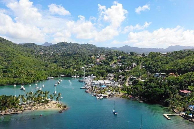 St. Lucia Botanical Gardens and Waterfall Tour Groups only - The Pitons and Soufriere Bay: a ten-minute grand view
