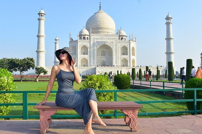 Sunrise Taj Mahal, Agra Fort, Red Taj and Moonlit Garden Private Tour - Mehtab Bagh and the evening Taj view