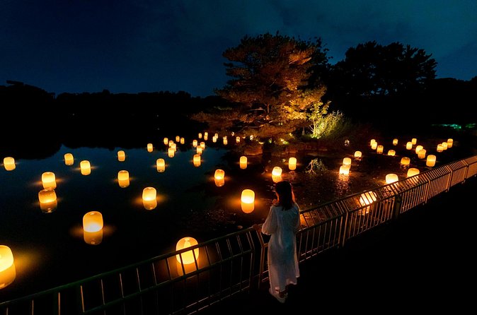 TeamLab Botanical Garden Osaka Ticket - The Floating Resonating Lamps on Oike Lake