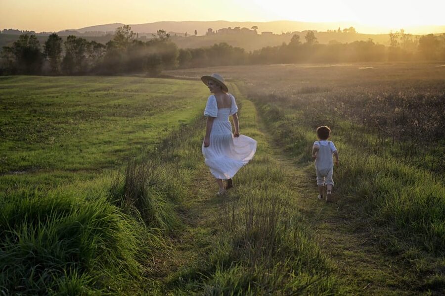 The Tuscan lavender field - Entering the lavender fields