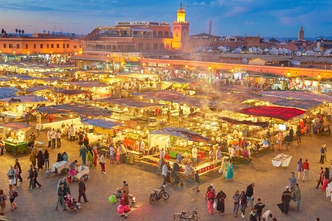 tour of marrakech-medina, souks, secret gardens,Madrassa& stories - Jemaa el-Fna, where Marrakech gathers