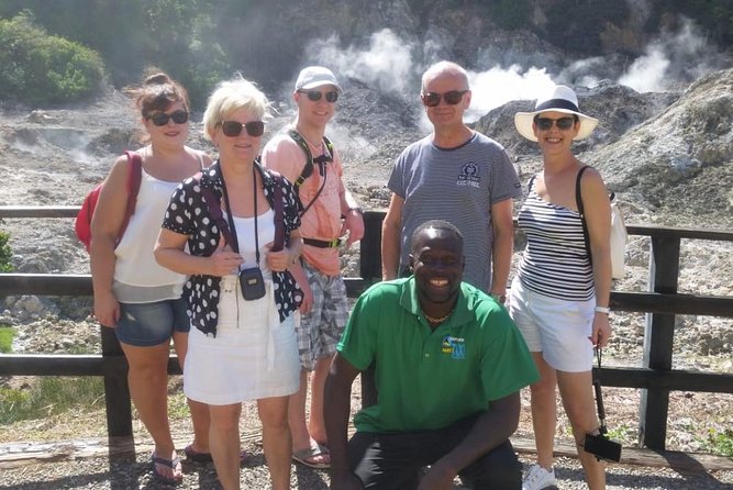 Trip to Soufiere: Volcano, Twin Pitons, Waterfall, Mud Bath & Botanical Garden - Marigot Bay and St. Lucia’s movie-set scenery