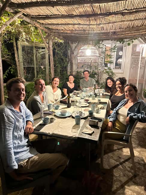Typical Apulian menù in the garden of an ancient Trullo - Local wine is part of the experience, not an extra