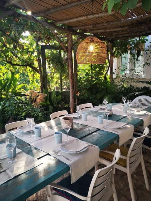 Typical Apulian menù in the garden of an ancient Trullo - What the $77 price really buys you