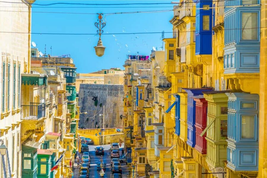 Valletta Half Day Tour: Gardens, Cathedral & More - Merchant Street and Valletta’s painted balconies