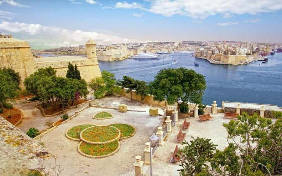 Valletta Half Day Tour: Gardens, Cathedral & More - Upper Barrakka Gardens and the Grand Harbour view