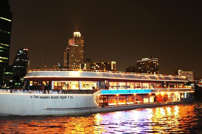 White Orchid Dinner Cruise at Bangkok with Pickup & Live Music - Pickup, timing, and the River City departure