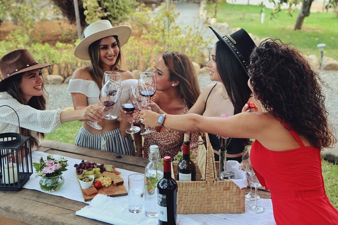 Wine tasting in private gardens overlooking the vineyards - Key points at a glance