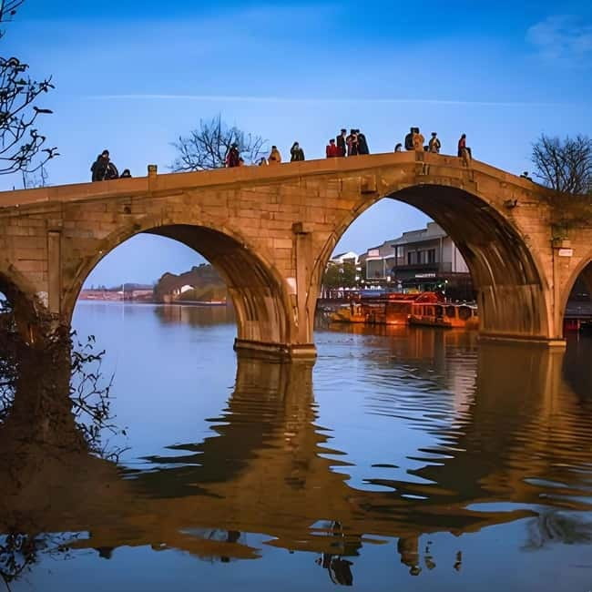 Yu Garden, Old Street, Bund & Zhujiajiao Water Town Bus Tour - Zhujiajiao: canals, bridges, and Kezhi Garden